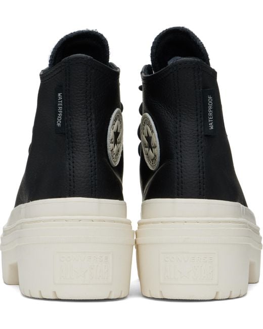 Converse Black Chuck Taylor All Star Platform Waterproof Sneakers