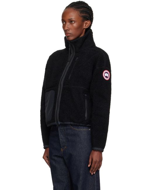 Canada Goose Black Simcoe Zip Up Fleece Sweater