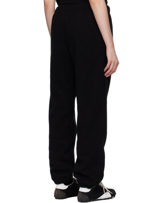 MM6 by Maison Martin Margiela ブラック フリース スウェットパンツ Black