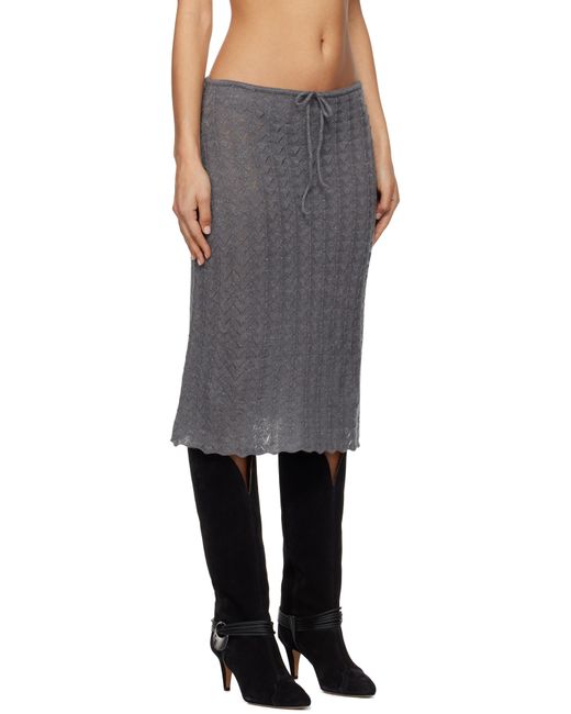 Paloma Wool グレー Endrina ミディアムスカート ブラック | Lyst