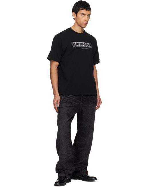 A Bathing Ape Black Graphic Baby Milo Relaxed Fit T-Shirt for men