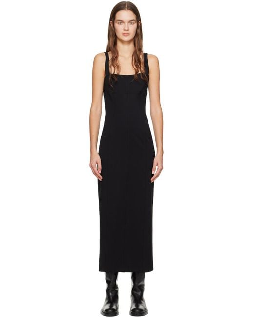 Helmut Lang Black Cutout Maxi Dress