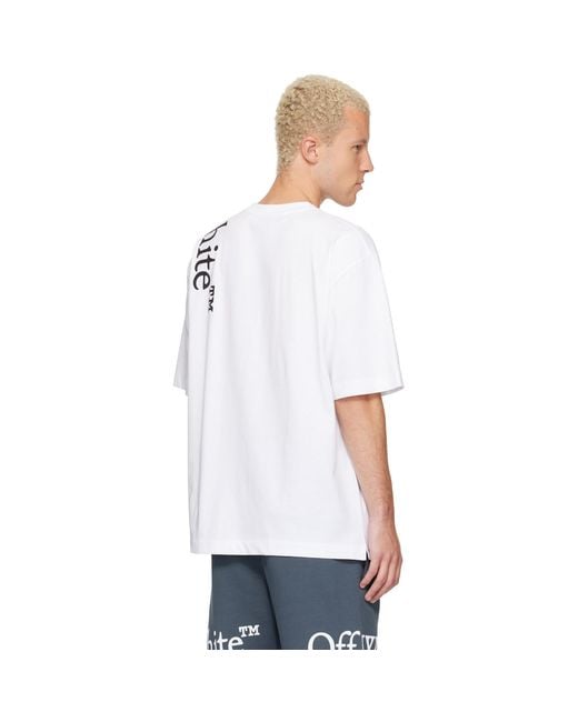 Off-White c/o Virgil Abloh White Vertical Bookish Skate T-Shirt for men
