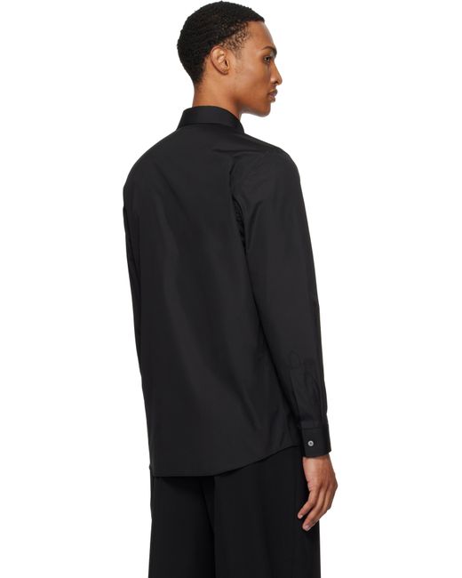 Chemise Noire À Écusson À Logo Moschino pour homme en coloris Black