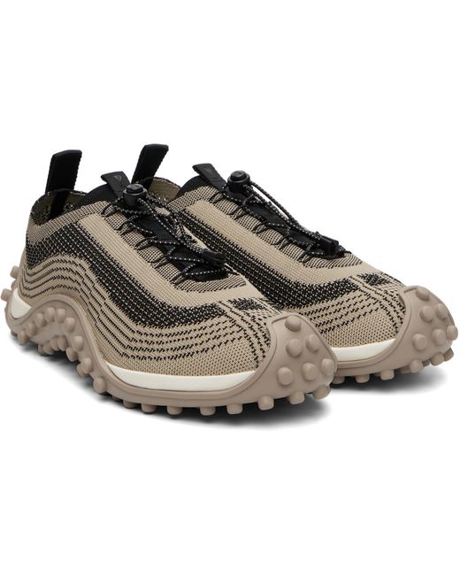 AMI Black Mirage Knit Sneakers for men