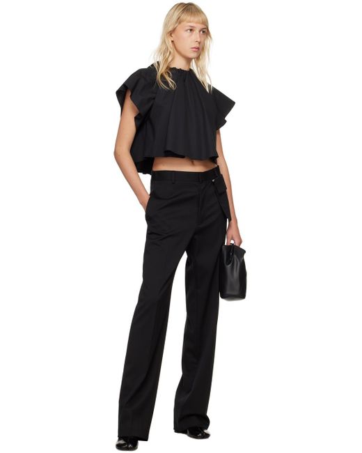 MM6 by Maison Martin Margiela Black Tailoring Trousers