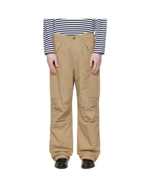 Nanamica Natural Ripstop Cargo Pants for men
