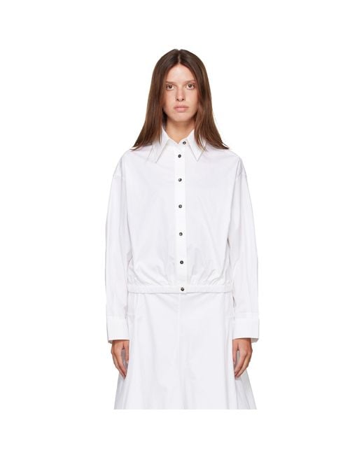 Cordera White Bomber Shirt