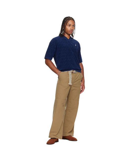 Polo Ralph Lauren Blue Cable Terry Polo for men