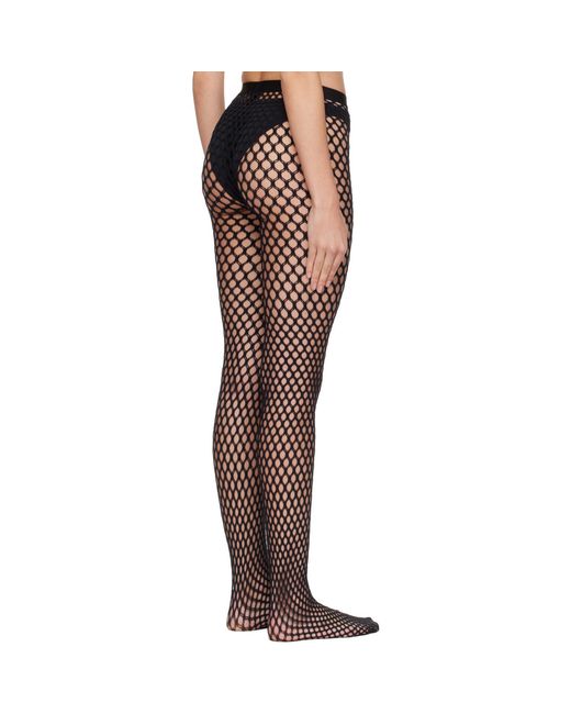 Wardrobe NYC Black Web Tights