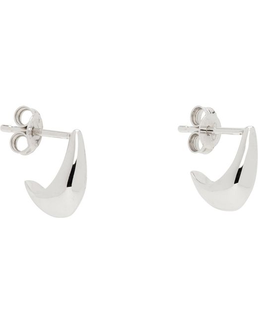 Lemaire Black Micro Drop Earrings for men