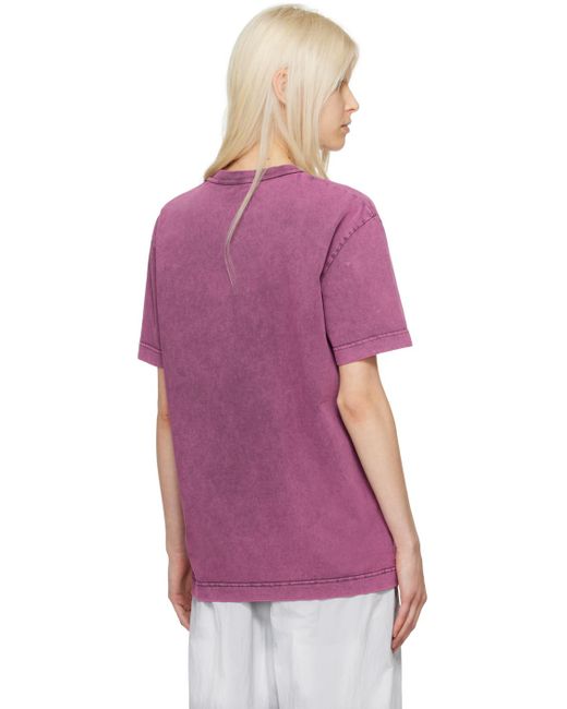 Alexander Wang Purple Pink Embossed T-shirt