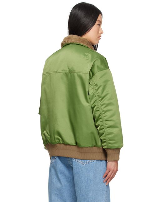 Nike Green Zip Bomber Jacket