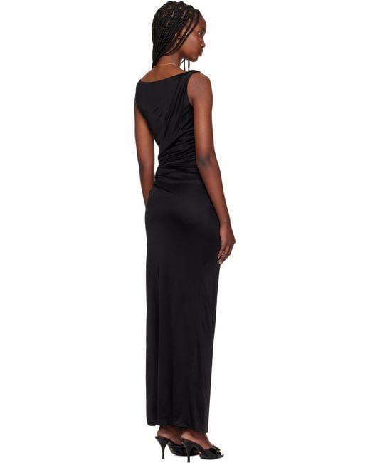 Versace Black Dress With Logo