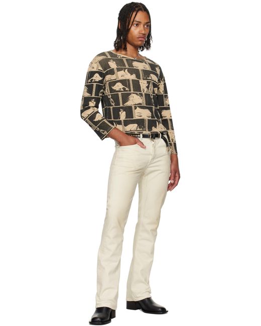 Enfants Riches Deprimes Black Taupe Diary Ls T-Shirt for men