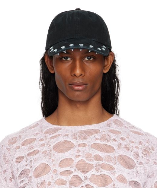 メンズ Apartment 1007 ブラック Bolts キャップ Black