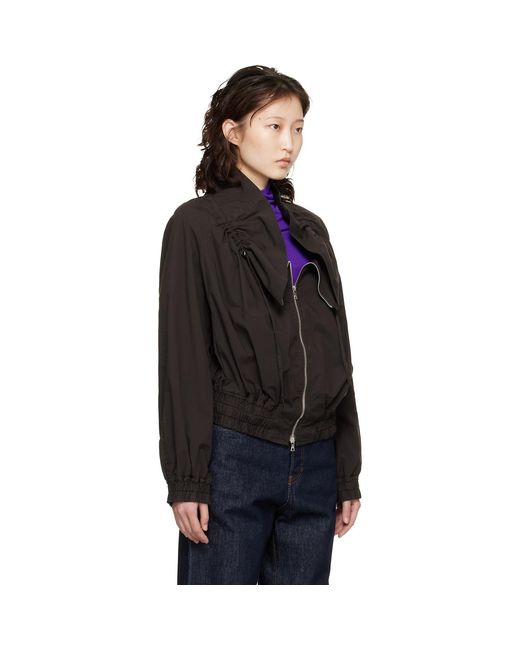 Dries Van Noten Blue Cocoon Bomber Jacket