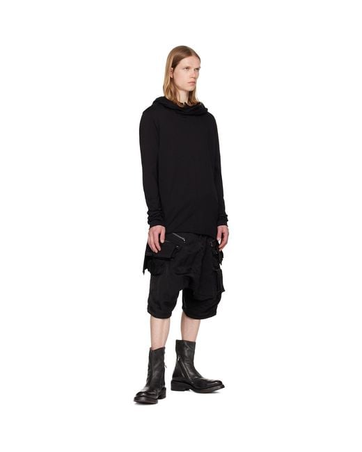 Julius Black Tactical Kite Shorts for men