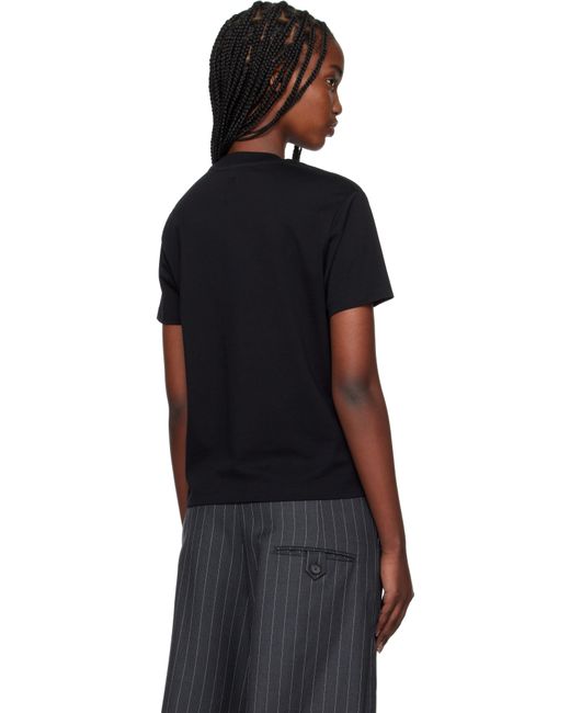 AMI ブラック Ami De Coeur オーガニックコットン Tシャツ Black