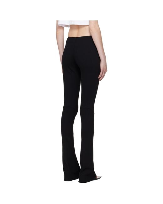 Off-White c/o Virgil Abloh Black Heavy Jersey Slim Trousers