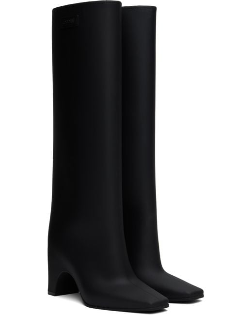【関税込み】Coperni ブラック Bridge ラバー ロングブーツ Coperni Rubber Bridge Boots - Black – The Frankie Shop