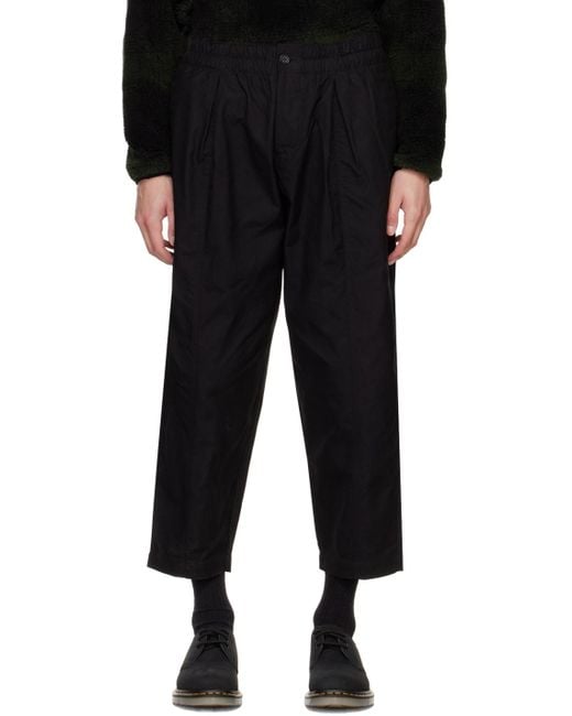 YMC Black Sylvian Trousers for men