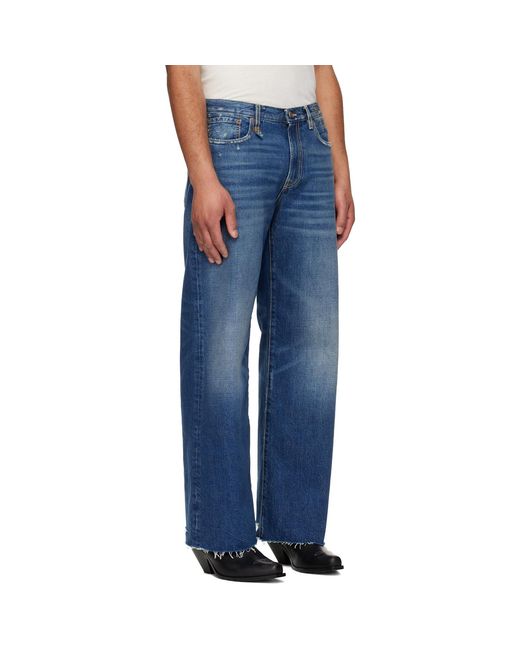R13 Blue D'Arcy Loose Jeans for men