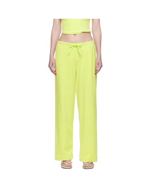 GUIZIO Yellow Dani Terry Lounge Pants