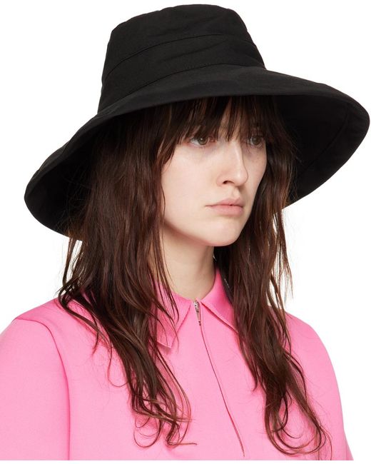 Jil Sander Multicolor Black Bucket Beach Hat