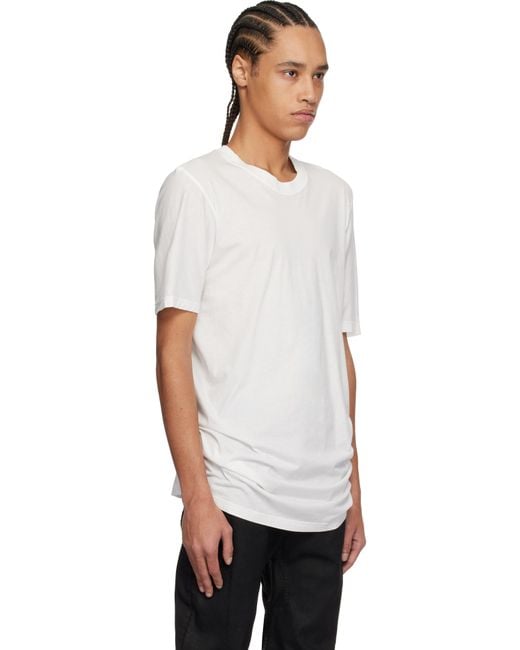 Boris Bidjan Saberi 11 White Ts5 T-Shirt for men
