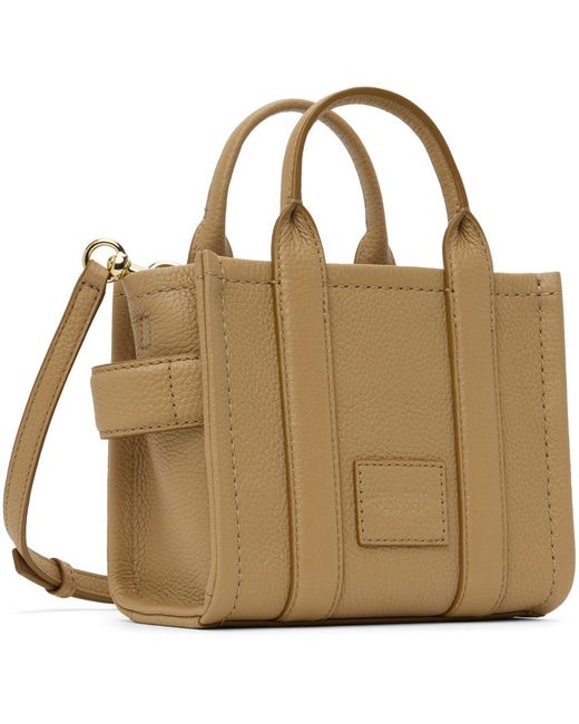 Marc Jacobs Metallic Taupe 'The Leather Crossbody' Tote