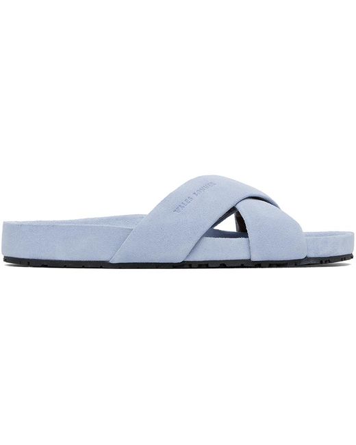 Wales Bonner Criss-Cross Sandals in Black | Lyst