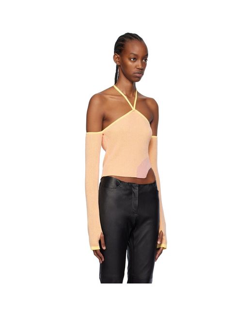 Gcds Black Pink Comma Top