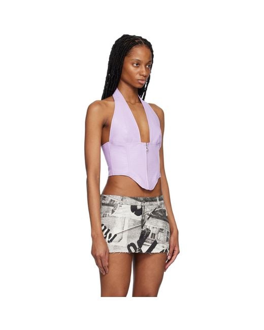 Miaou Black Purple Hannah Jewett Edition Mara Corset