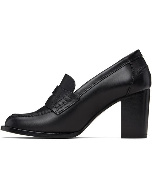 A.P.C. Black Moc Heels
