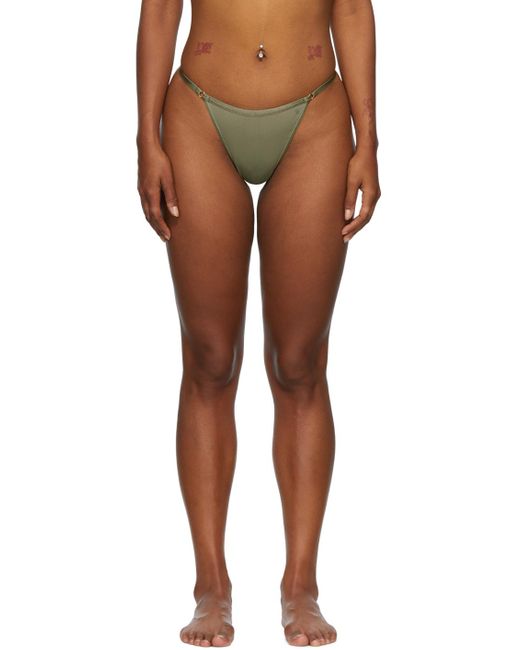 Anine Bing Green Pearl Thong