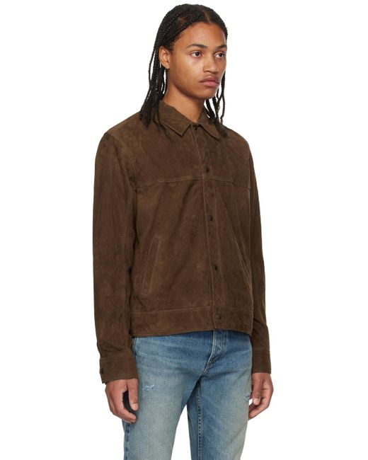 Rag & Bone Brown Owen Leather Jacket for men