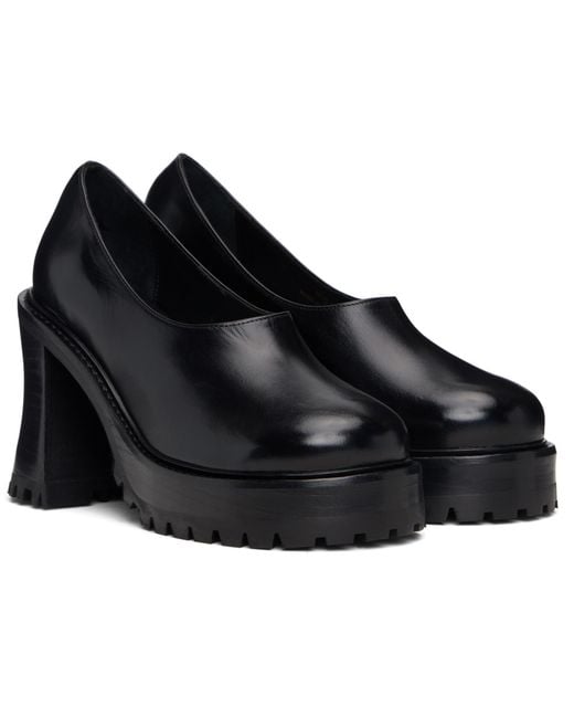 Nicole Saldanã Black Hannah Platform Heels