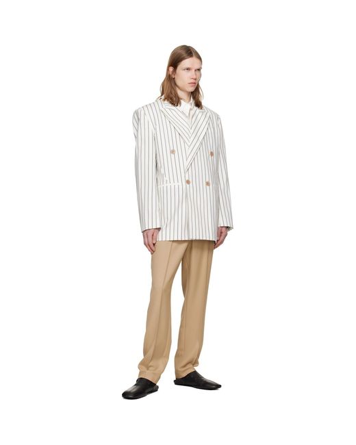 Louis-Gabriel Nouchi Natural Wool Jogging Track Pants for men
