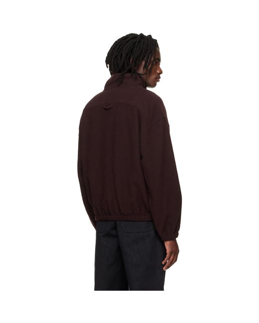 Pull Molletonné Bourgogne En Molleton Rier pour homme en coloris Black