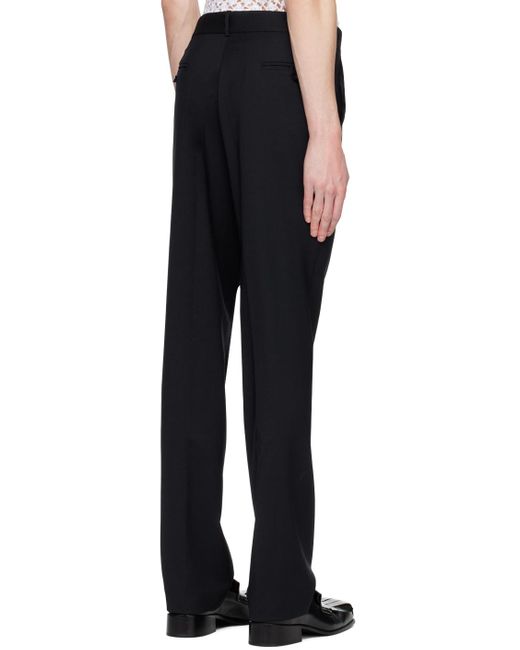 Situationist Black Pinched Trousers for men