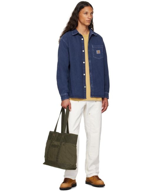 メンズ Carhartt ブルー George デニムジャケット Blue