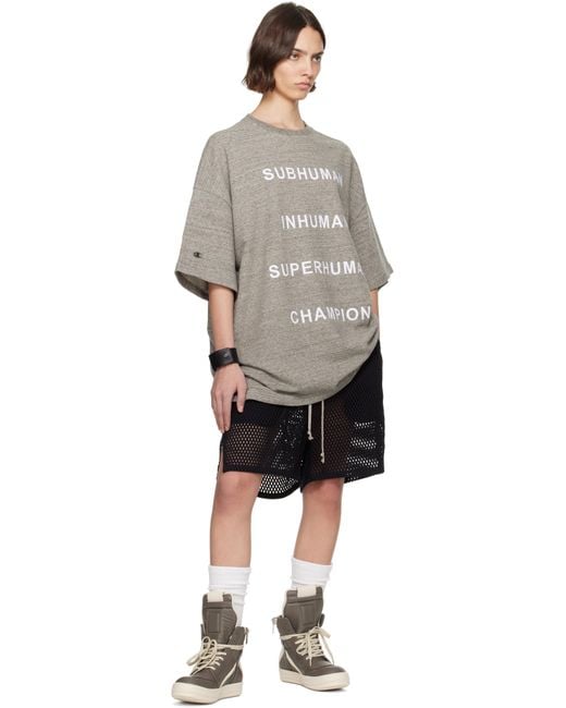 Champion Rick Owens Tommy T T-shirts Rick Owens X Champion Tommy T