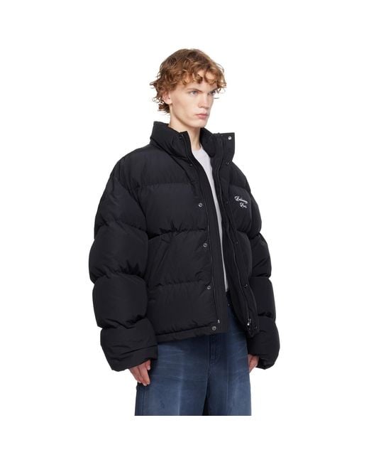 Balenciaga Blue Puffer Down Jacket for men