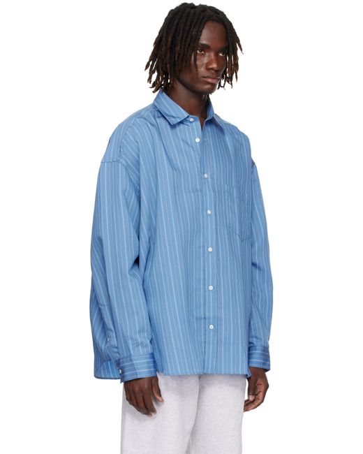 Acne Blue Button-Up Shirt for men