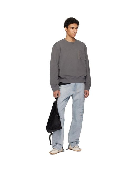 MM6 by Maison Margiela Black Numeric Sling Backpack for men