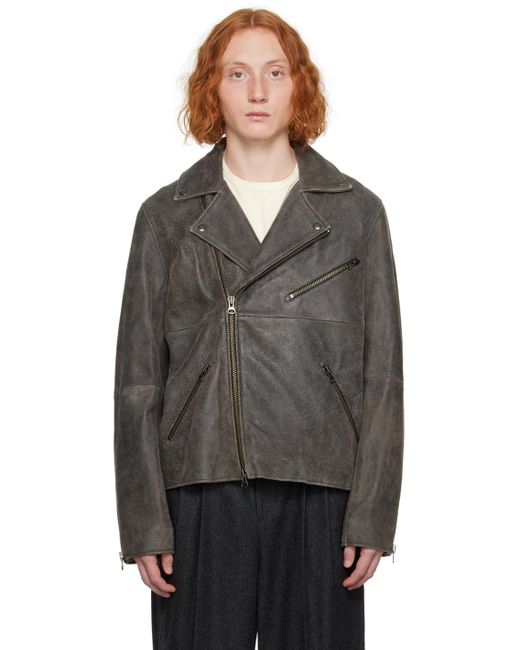 Samsøe & Samsøe Black Cobain Leather Jacket for men