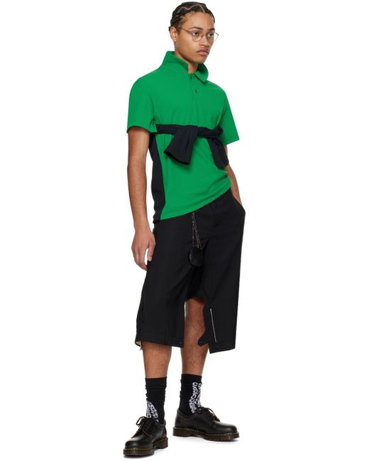 Comme des Garçons Black Paneled Shorts for men