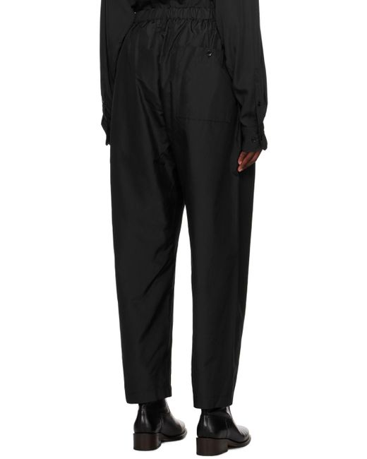 Lemaire Black Relaxed Trousers