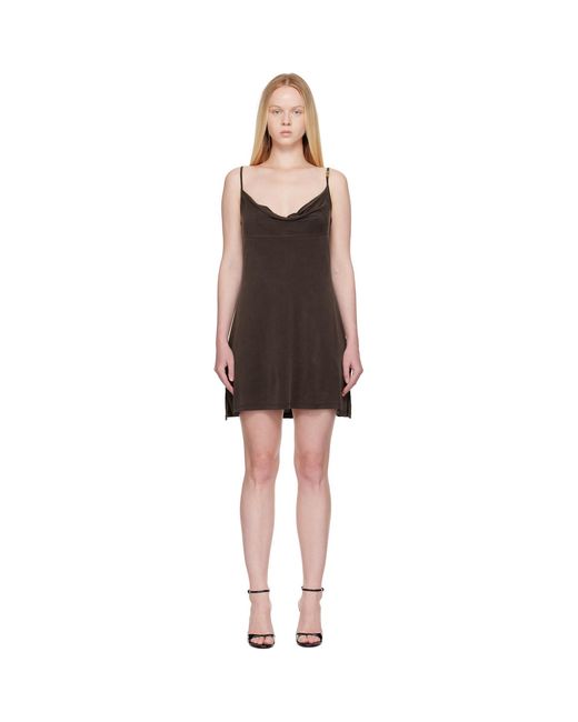Versace Jeans Couture Black Cupro Midi Dress